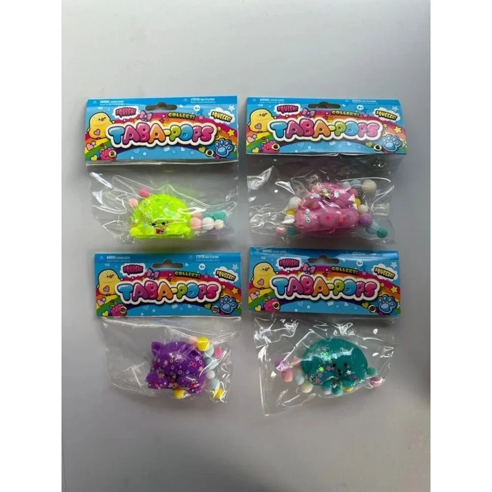 Taba-Pops Squishy, Squeeze, Squish Lot of 4, New!
